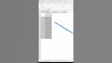 📆 Crea SERIES de DÍAS LABORABLES automáticamente en Excel ✅ #exceltips
