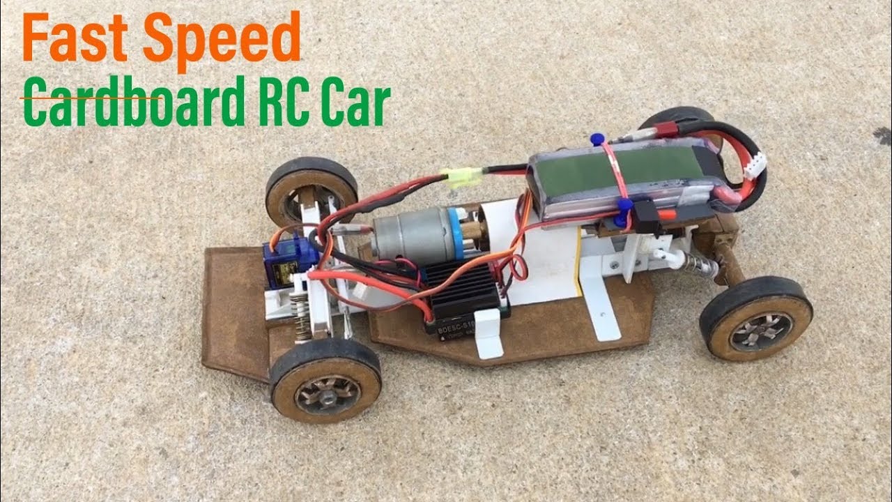 The Fast Speed RC Car Homemade Remote Control Cardboard Truck At Home 