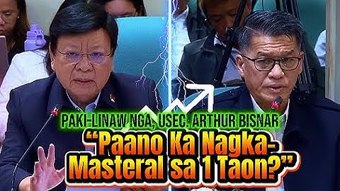 "Sen. Marcoleta Questions DPWH Usec Bisnar’s School Records | Senate Hearing 2025”