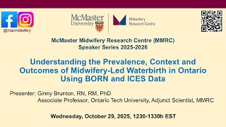 MMRC Speaker Series - Ginny Brunton - Waterbirth - October 29, 2025 Profile