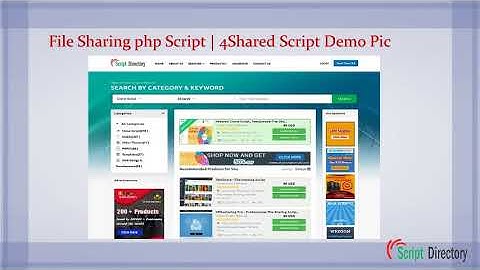 Get File Sharing php Script | 4Shared Script from PHP Script Directory