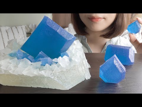 【咀嚼音】9月誕生日のあなたへ  サファイアの琥珀糖【ASMR/EATINGSOUNDS】