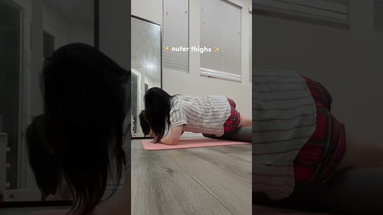 foam rolling helped slim my legs ✨