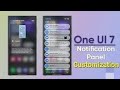 SAMSUNG Notification Pannel Customization | Old Notification Panel In One UI 7.0 | Android Gyan