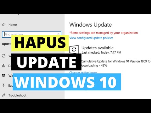 Cara Menghapus (Uninstall) Update Windows 10 Secara Manual