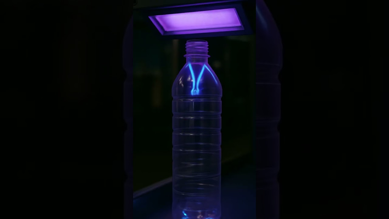 How UV Light Reveals Hidden Stress in Plastic Bottles – Mesmerizing Engineering!