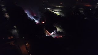 Firefighters Battle Blaze At Greensburg Public Works Building