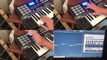 making a beat with fl studio and an akai mpk25