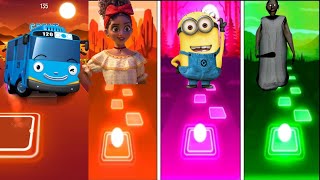 Tayo The Little Bus 🆚 Dolores 🆚 Minions 🆚  Grnnemy Exe Tiles Hop Edm Rush Gaming