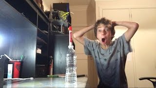 Bottle flips & marker flip trick shots ( THAT'S IMPOSSIBLE )
