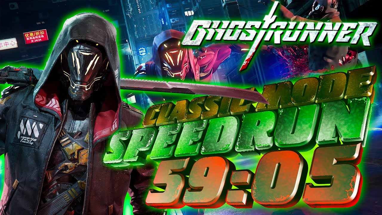 Ghostrunner Speedrun In Under 60 Minutes (
