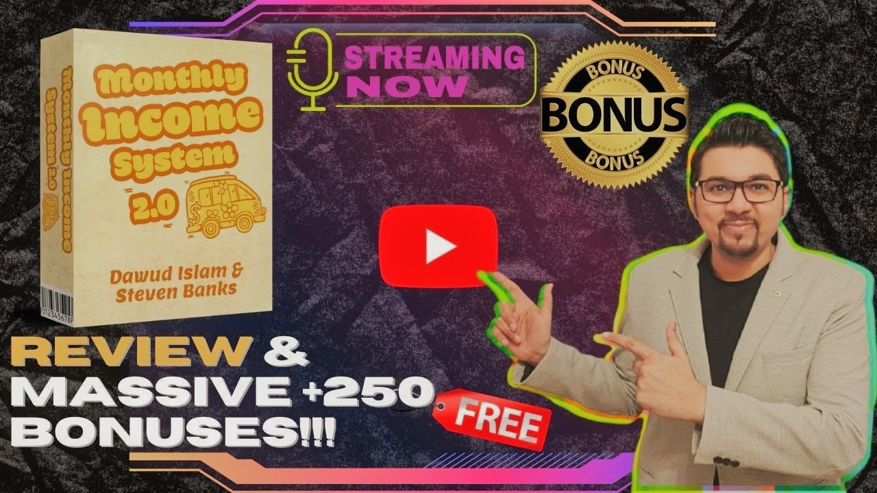 Monthly Income System 2.0 Review⚡💻📲Get Paid From 5 Monthly Income Streams📲💻⚡Get FREE +250 Bonuses💲💰💸