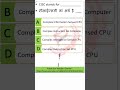 CISC stands for ___________ FUNDAMENTAL I #shortvideo #shorts #viralvideos #mcq #fundamentalmcq
