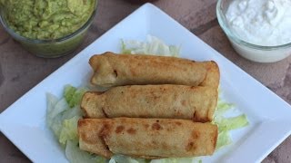 How To Make Ground Beef Taquitos  Cooked Two Ways Fried & Baked | Rockin Robin Cooks