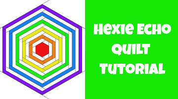 Fun and Easy Hexie Echo Quilt Pattern - Beginner Quilting Tutorial with Leah Day