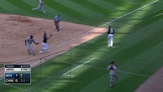 MIN@CWS: Vargas tags Abreu after wild throw to first