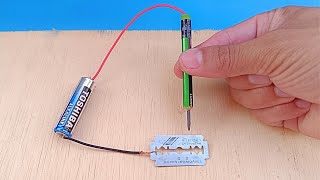 How to make a simple pencil welding machine at home with a blade | practical invention by Inova ou inventa 76,785 views 1 month ago 4 minutes, 30 seconds