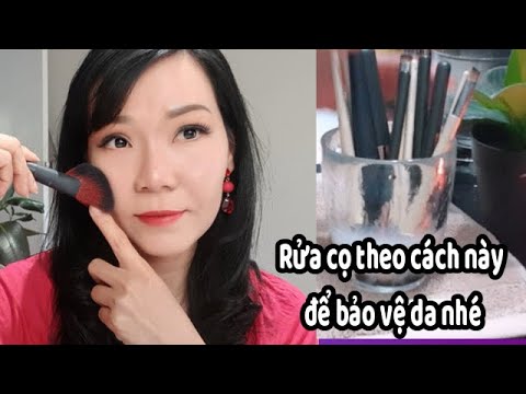 Bạn có rửa cọ trang điểm đúng cách chưa? how to clean make up brushes #92