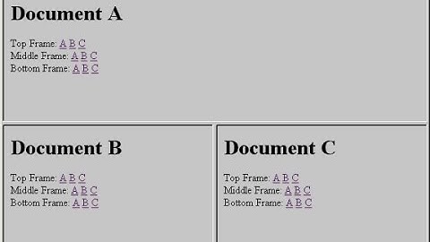 Frames in html....