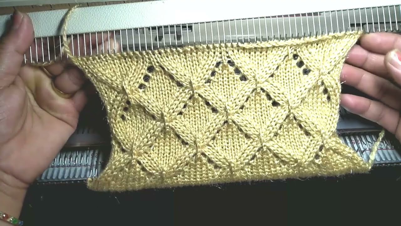 नया स्वेटर डिजाइन निटिंग मशीन में #37|| New sweater design in knitting machine #37