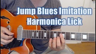 Jump Blues Harmonica Imitation Lick (with TAB)