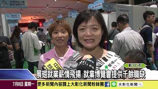 1080708 展翅就業薪情飛揚 就業博覽會提供千餘職缺