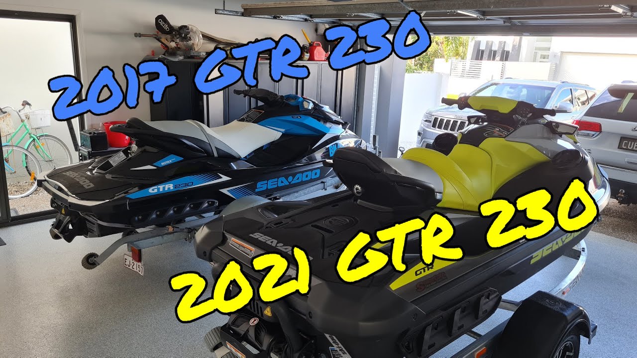 2021 Sea-Doo GTR 230 Vs 2017 Model - Side By Side Comparison 4 years Difference