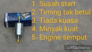 Cara tukar Filter Petrol (Fuel Filter)