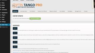 OptinTango - How to use the content updater