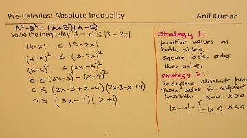 Inequality with Two Absolute Functions Using Two Different Strategies