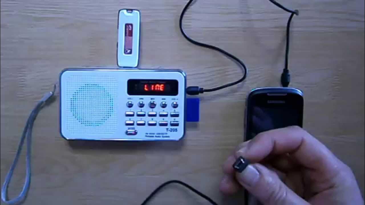 Review mini-radio T-205 - MP3 Radio SD MicroSD USB 