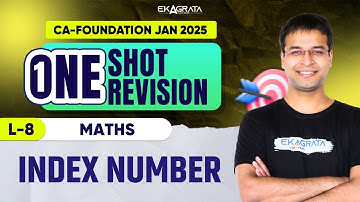Index Number CA Foundation | Index Number Revision CA Foundation | PYQs Practice By CA Nishant Kumar