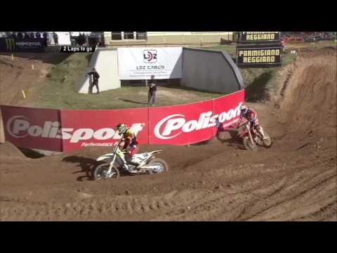 MXGP of Latvia Jeffrey Herlings passes Max Nagl at the last lap of MXGP Qualifying...