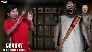 GRANNY DOOR ESCAPE GAMEPLAY : ग्रैनी | HORROR GAME GRANNY CHAPTER 2 - SLENDRINA | MOHAK MEET GAMING