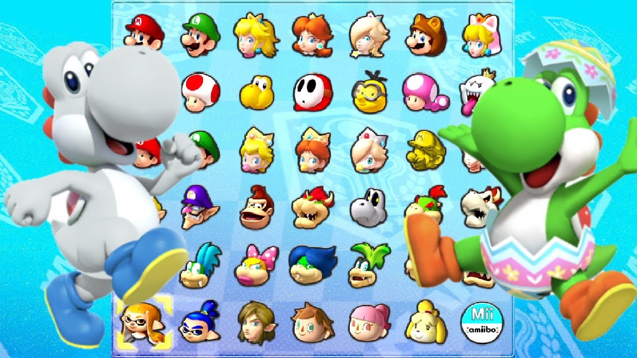 White Yoshi and Egg Hunt Yoshi Unlocked Mario Kart Tour YouTube