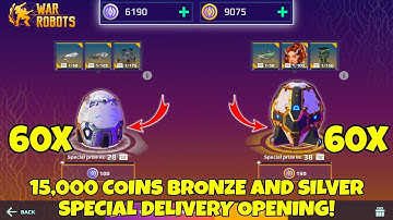 BIG 15,000+ Coins BRONZE SILVER Special Delivery OPENING In War Robots! Earth Reclamation Day Event!