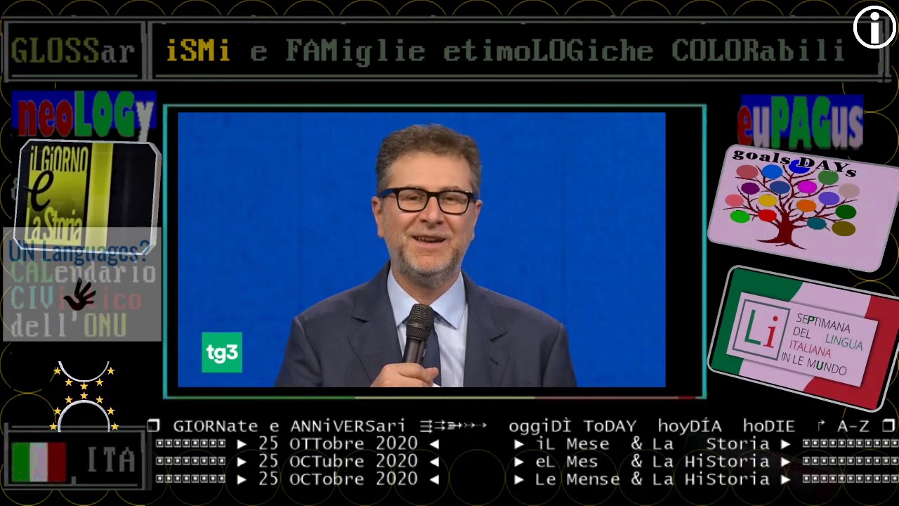 §.DOMenica RAI 3 CHE TEMPO CHE FA - 25 OTTOBRE 2020 Fazio in anteprima al TG3