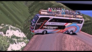 deadliest Journey !! this road is really scary  world most dangerous roads  Euro Truck Simulator 2