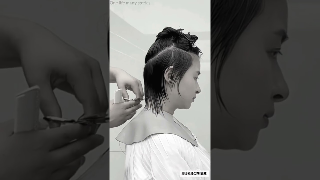 The Korean Pixie Haircut  Step by Step,Tutorial 