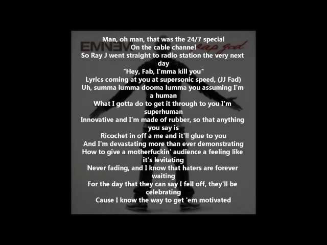 EMINEM- Rap God (Fast Part) Lyrics class=