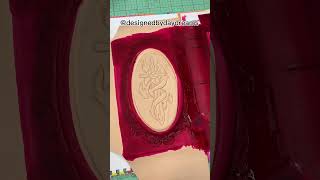 Making a leather bullet journal from scratch! Part 2 #leatherbooks #bookbinding #shorts #satisfying