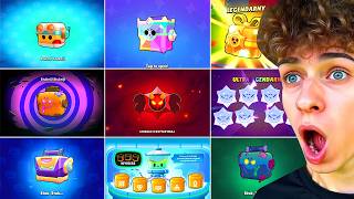 OTWORZYŁEM WSZYSTKIE SKRZYNKI JAKIE SĄ w BRAWL STARS i TR...