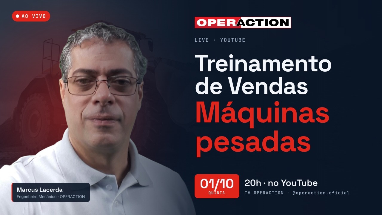 Treinamento de Vendas de Máquinas Pesadas - Operaction - Live 01/10 - Canal TV Operaction