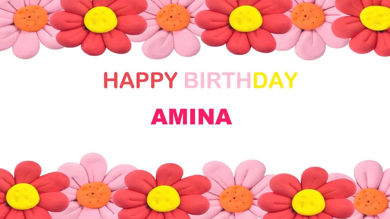 Amina Birthday Postcards Happy Birthday By 1happybirthday
