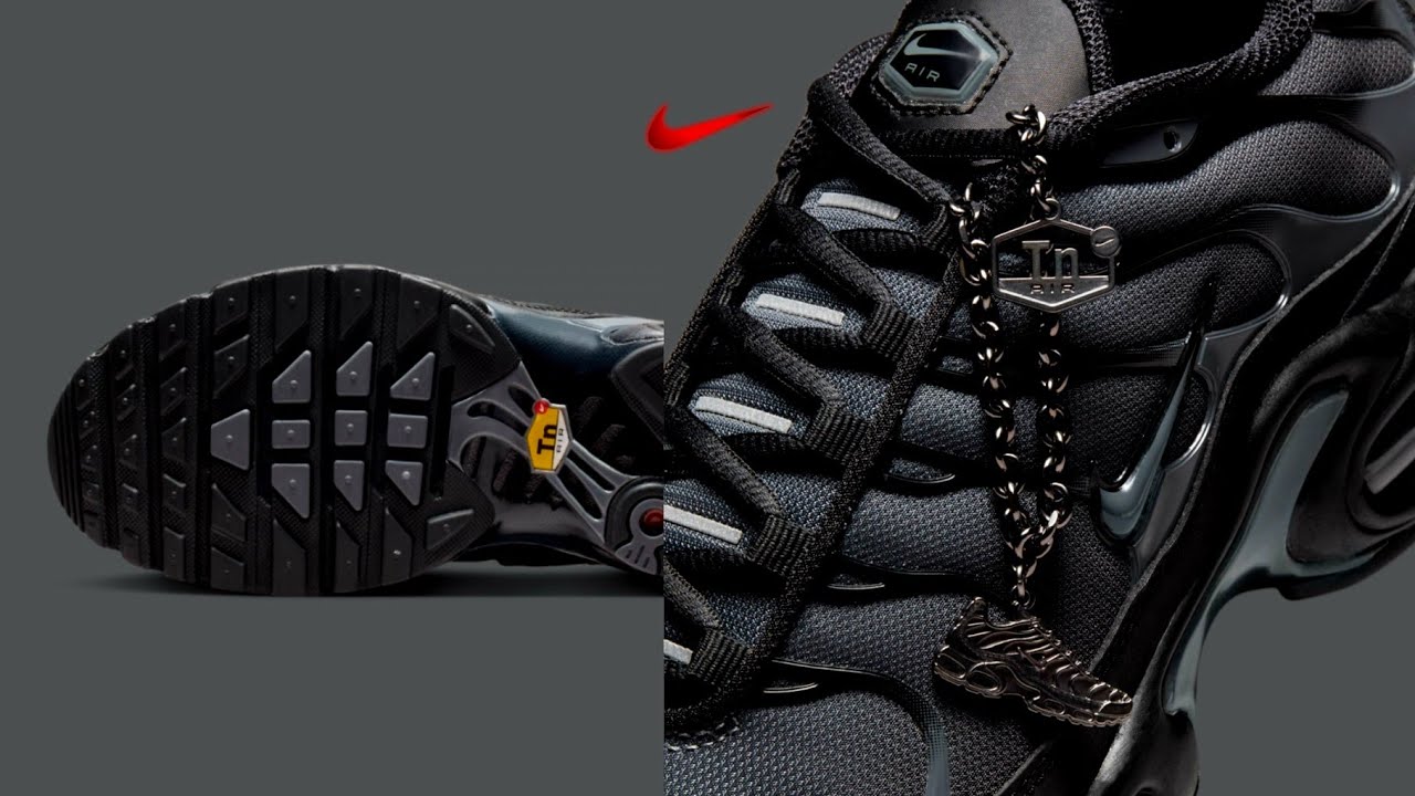Nike Air Max Plus Black & Metallic Silver 2025 👟🔥 | Sleek