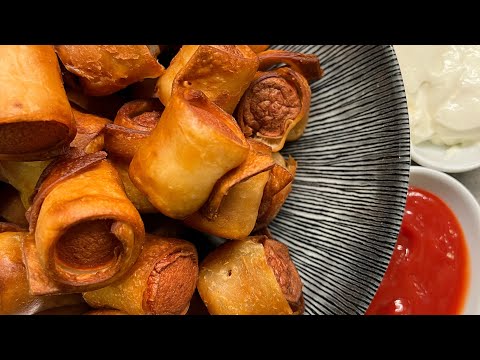 נקניקיות פופקורן מטוגנות במעטפת טורטיה(נשנוש מושלם)