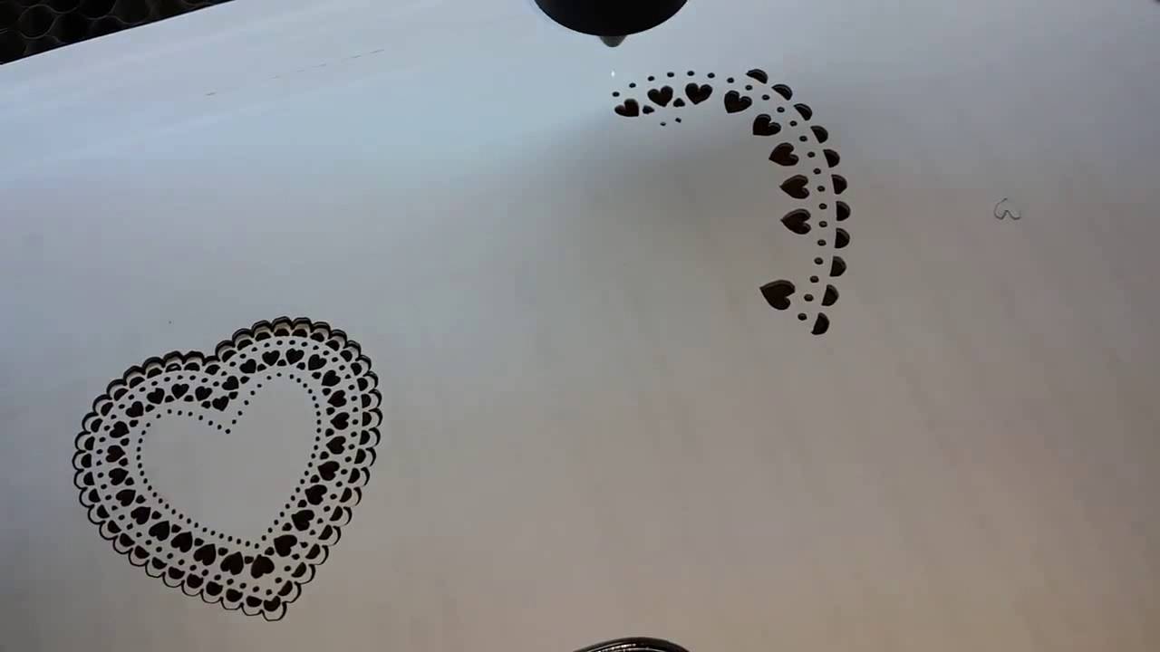 YS Laser Cutting white paper YouTube