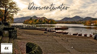 45 Minute Indoor Cycling Video Workout Scenic Derwent Water Lake District UK 4K