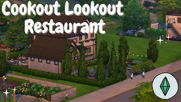 Cookout Lookout Restaurant Speed Build || The Sims 4 || No CC