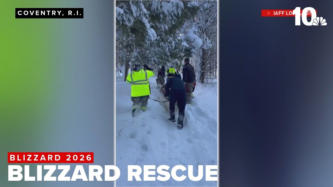 Coventry crews get creative to reach man after blizzard